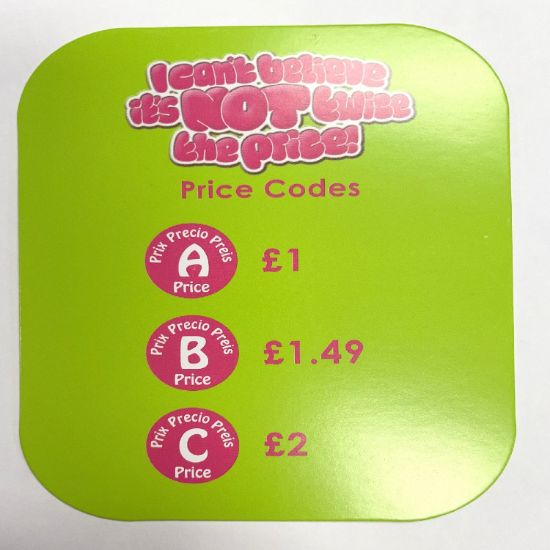 Picture of ICB Retail Price Card