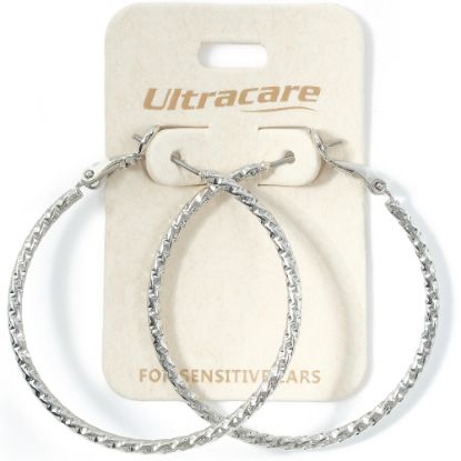 Picture of 098 Ultracare - Large Silver Hoops
