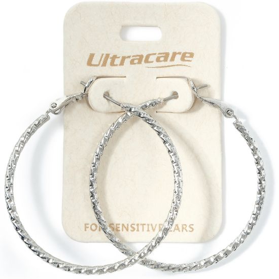 Picture of 098 Ultracare - Large Silver Hoops