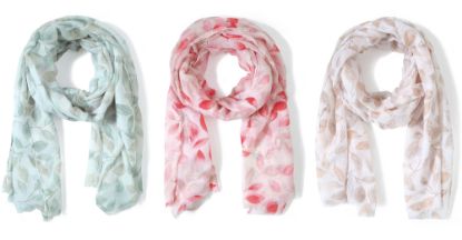 Picture of Believe - Leaf Print Scarf