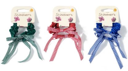 Picture of School Colour Bow Scrunchies