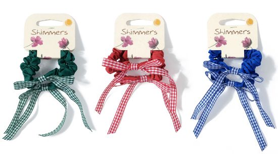 Picture of School Colour Bow Scrunchies