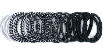 Picture of ICB - Hair Elastics - Black & White Mix