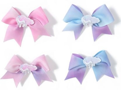Picture of ICB - Unicorn Bow Hair Clip 2PK