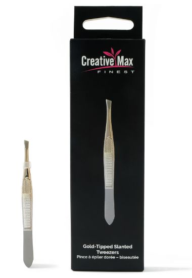 Picture of CMF Gold Tipped Slant Tweezers