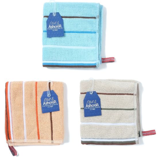 Picture of E&A Stripe -  Facecloth 33x33cm