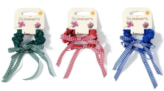 Picture of School Colour Bow Scrunchies
