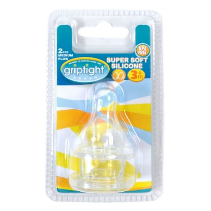 Picture of Griptight - 2 Std Silicone Med Flow Teat
