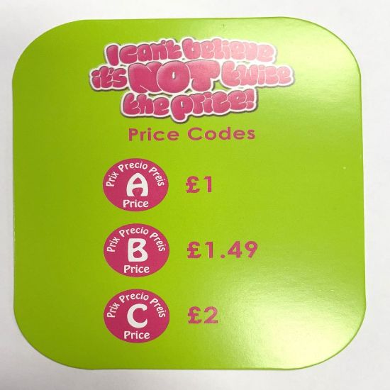 Picture of ICB Retail Price Card