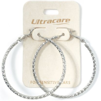 Picture of 098 Ultracare - Large Silver Hoops