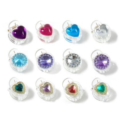 Picture of ICB - 4pk Gem Hair Clips