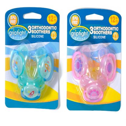 Picture of 3 Decorated Orthodontic Soothers 12m+