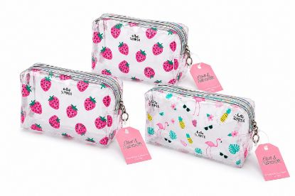 Picture of X2+ E&A Clear Printed Bag 18x10x8cm