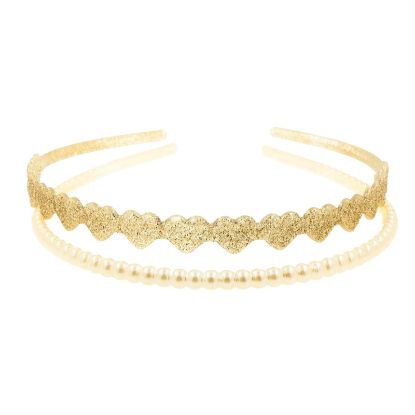 Picture of Shimmers - 2pk Alice Bands Pearl/Glitter