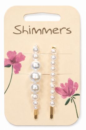 Picture of Shimmers - 2pk  Pearl Clips