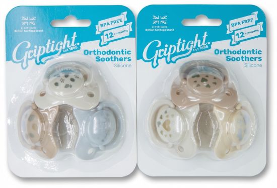 Picture of 3 Decorated Orthodontic Soothers 12m+