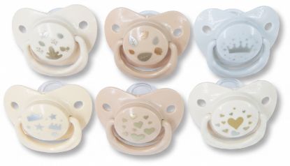 Picture of 3 Decorated Orthodontic Soothers 12m+