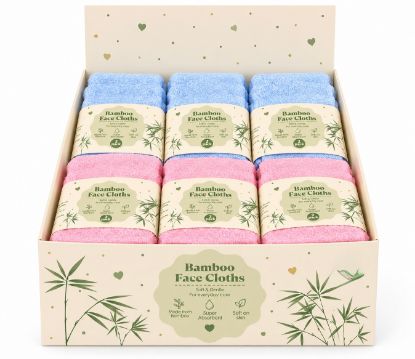 Picture of 2pk Bamboo Face Cloths
