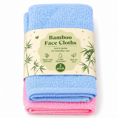 Picture of 2pk Bamboo Face Cloths
