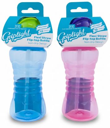 Picture of Griptight - Flexi Straw Flip Top Bottle