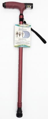 Picture of Burgundy Light Up Walking Stick