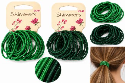 Picture of Shimmers - School Greens Hair Elastics
