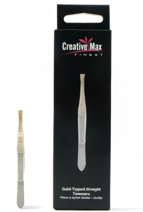 Picture of CMF Gold Tipped Straight Tweezer