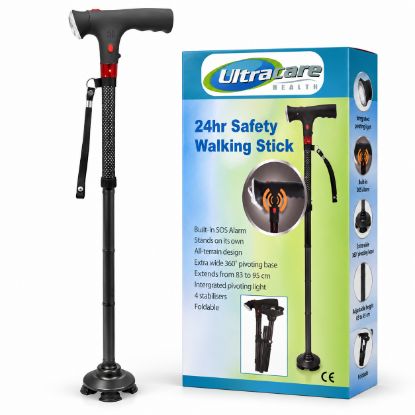 Picture of Light Up Alarmed Black Design Stick