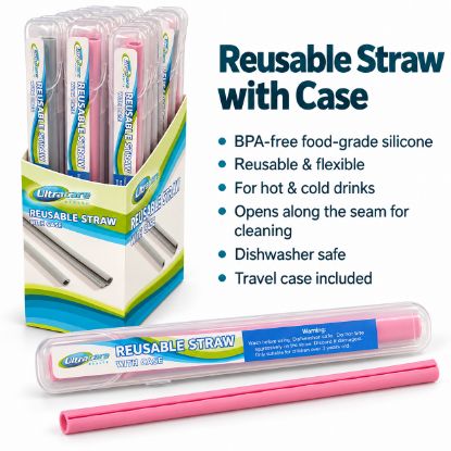 Picture of Easy Clean Travel Silicone Straw