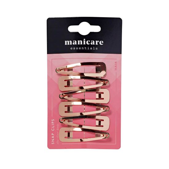Picture of 11229 Manicare 6 Snap Clips Gold