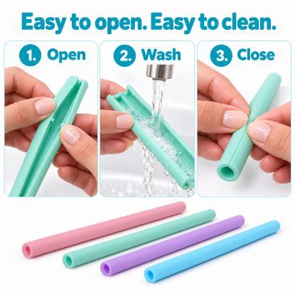 Picture of Griptight - 4 Easy Clean Straws